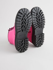 Pink Standard Fit (F) Warm Lined Lace-Up Ankle Boots - Image 6 of 8