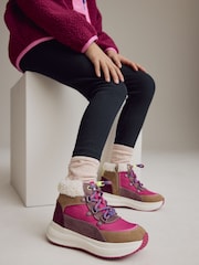 Pink/Tan Brown Hybrid Boots - Image 3 of 11