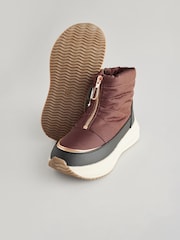 Dark Brown Hybrid Boots - Image 3 of 7