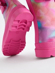 Pink Marble Buckle Wellies - Image 4 of 5