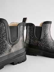 Black Glitter Chelsea Wellies - Image 6 of 6