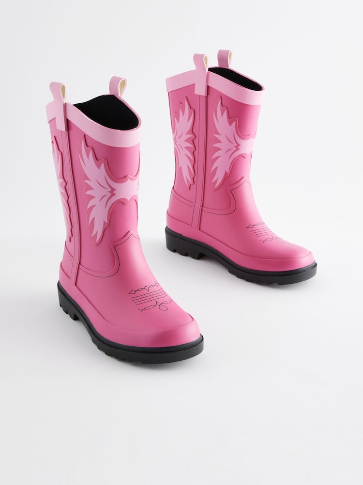 Pink Western Wellies - Image 1 of 5