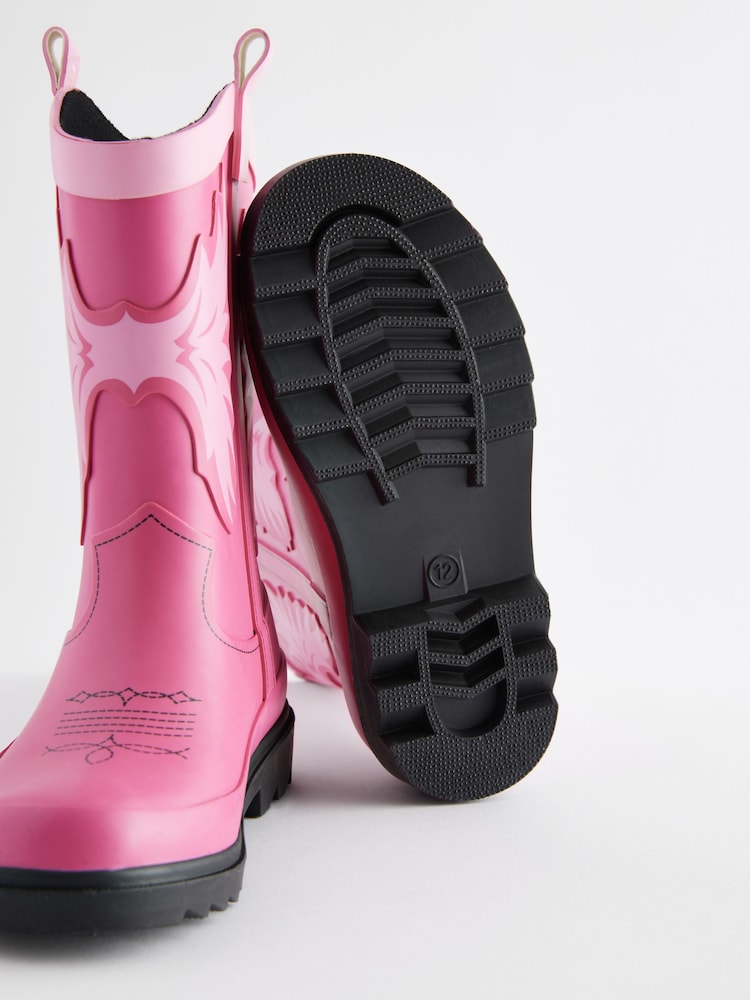 Pink Western Wellies - Image 5 of 5