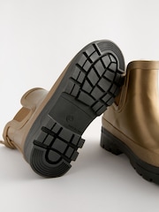 Gold Metallic Chelsea Wellies - Image 3 of 5