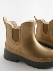 Gold Metallic Chelsea Wellies - Image 4 of 5