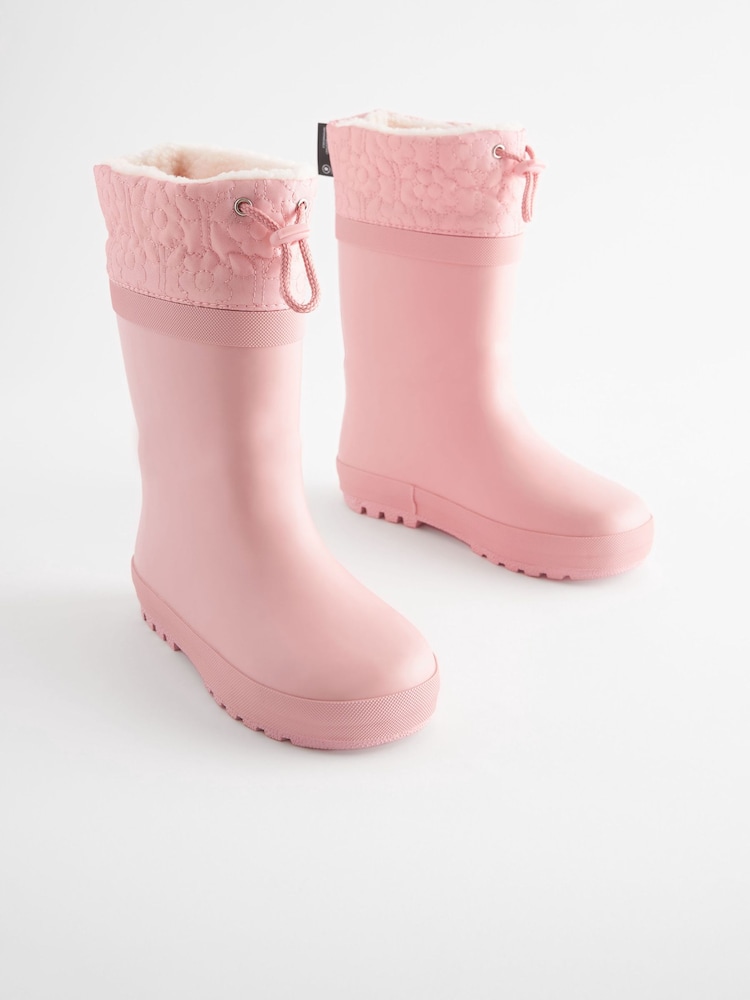 Pink Cuff Wellies - Image 1 of 5