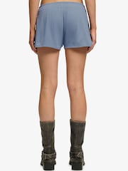 SUPERDRY Blue Athletic Essentials Waffle Retro Shorts - Image 3 of 7