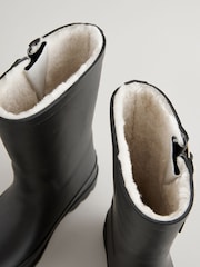 Black Warm Lined Buckle Wellies - Image 4 of 5