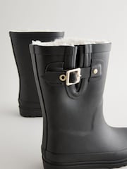 Black Warm Lined Buckle Wellies - Image 5 of 5