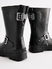 Black Biker Wellies - Image 5 of 6