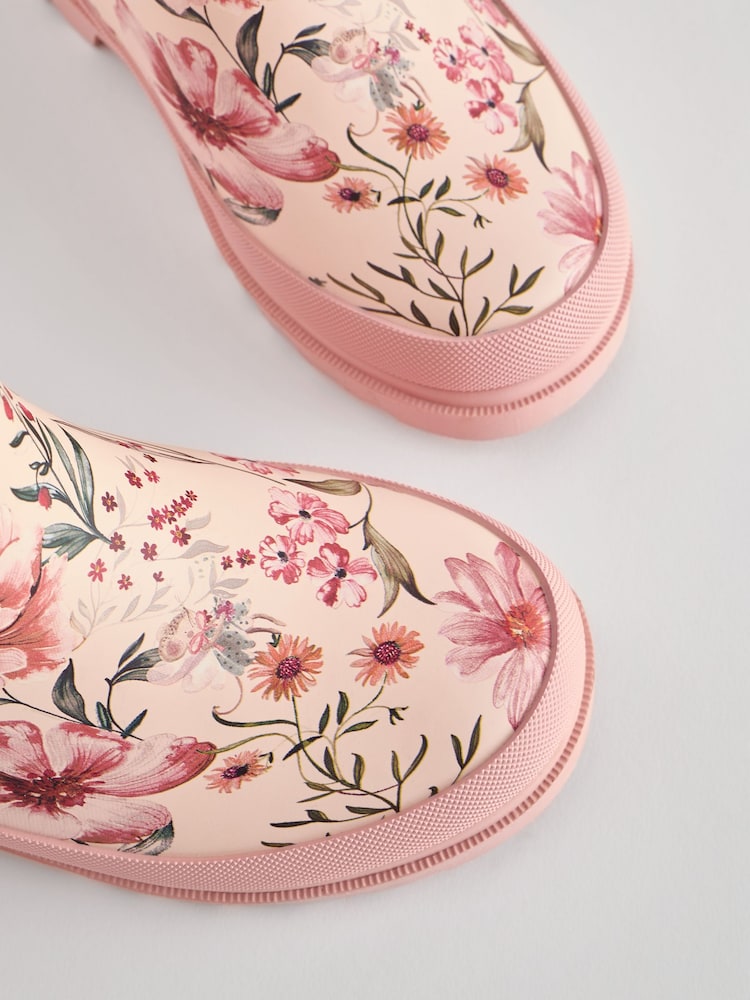 Pink Floral Buckle Wellies - Image 5 of 5