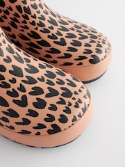 Brown Animal Print Cuff Wellies - Image 5 of 6