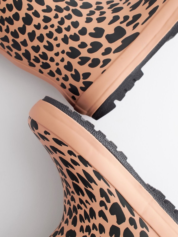 Brown Animal Print Cuff Wellies - Image 6 of 6