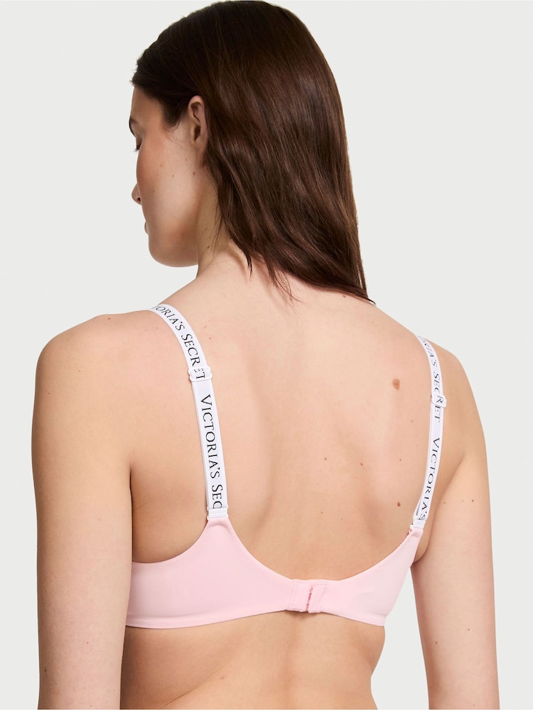 Victoria's Secret Pretty Blossom Pink and White Full Cup Push Up Bra - Image 2 of 3