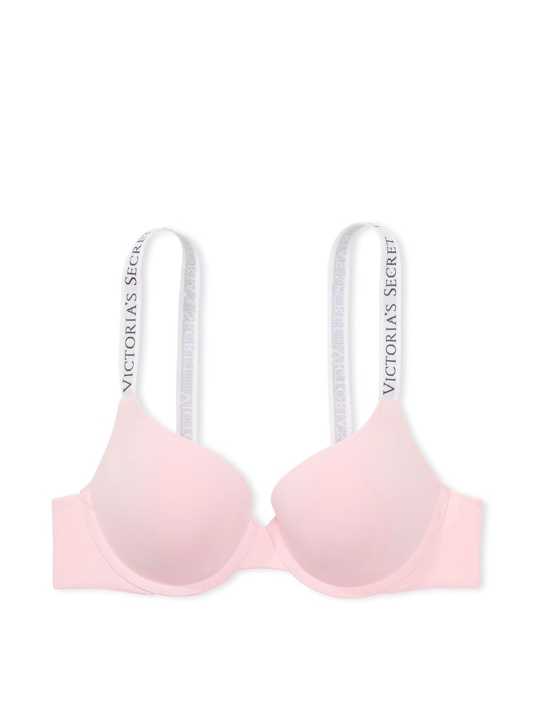 Victoria's Secret Pretty Blossom Pink and White Full Cup Push Up Bra - Image 3 of 3