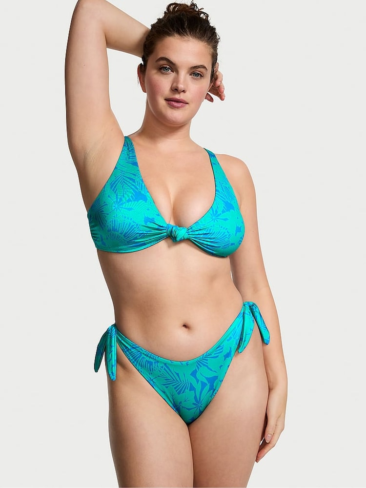 Victoria's Secret Blue Shells Padded Swim Bikini Top - Image 1 of 3
