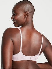 Victoria's Secret Pale Plum Purple Ribbed Non Wired Lightly Lined Bra - Image 2 of 3
