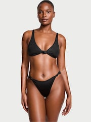 Victoria's Secret Nero Black High Leg Swim Bikini Bottom - Image 1 of 3
