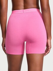 Victoria's Secret Hollywood Pink Logo Cotton High Waist Boxer Brief Knickers - Image 2 of 3