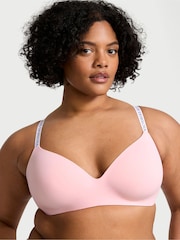 Victoria's Secret Pretty Blossom Pink and White Non Wired Lightly Lined Bra - Image 1 of 3