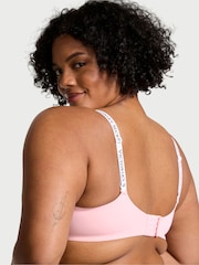 Victoria's Secret Pretty Blossom Pink and White Non Wired Lightly Lined Bra - Image 2 of 3