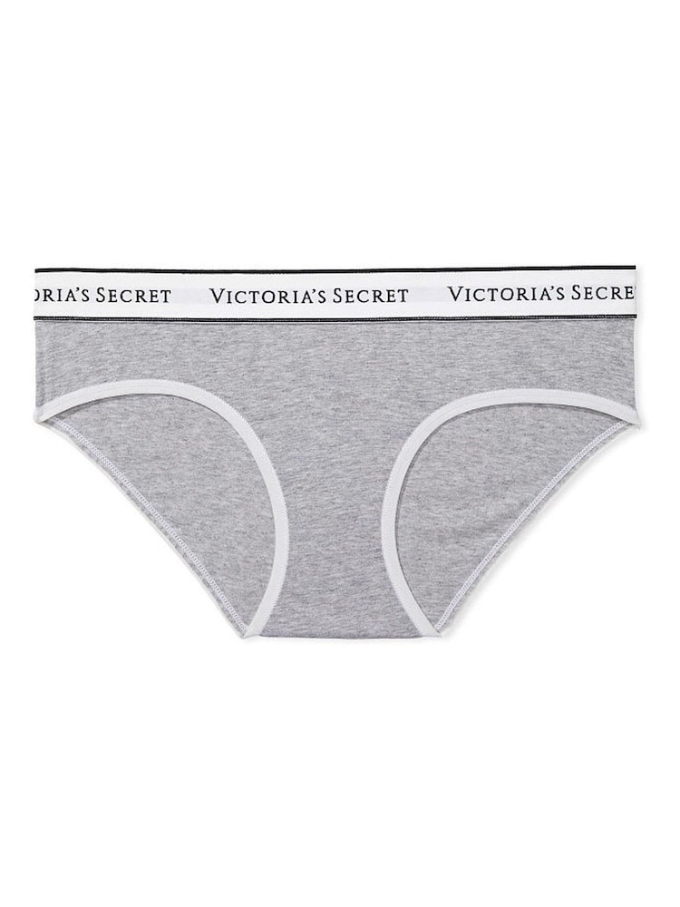 Victoria's Secret BlackWhiteGreyNude Hipster Logo 4 Pack Knickers - Image 2 of 4