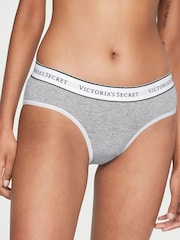 Victoria's Secret BlackWhiteGreyNude Hipster Logo 4 Pack Knickers - Image 3 of 4
