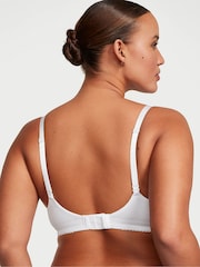 Victoria's Secret White Ribbed Demi Lightly Lined Bra - Image 2 of 3