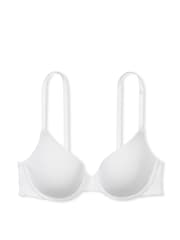 Victoria's Secret White Ribbed Demi Lightly Lined Bra - Image 3 of 3