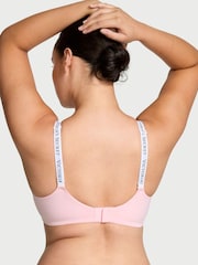 Victoria's Secret Pretty Blossom Pink and White Demi Lightly Lined Bra - Image 2 of 3