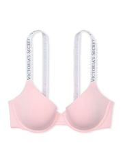 Victoria's Secret Pretty Blossom Pink and White Demi Lightly Lined Bra - Image 3 of 3