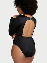 Victoria's Secret Nero Black Knotted Long Sleeve Swimsuit - Image 2 of 3