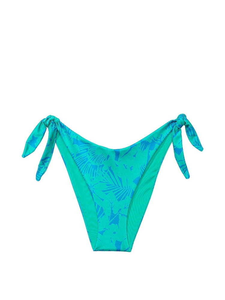 Victoria's Secret Blue Shells Tie Side High Leg Swim Bikini Bottom - Image 3 of 3