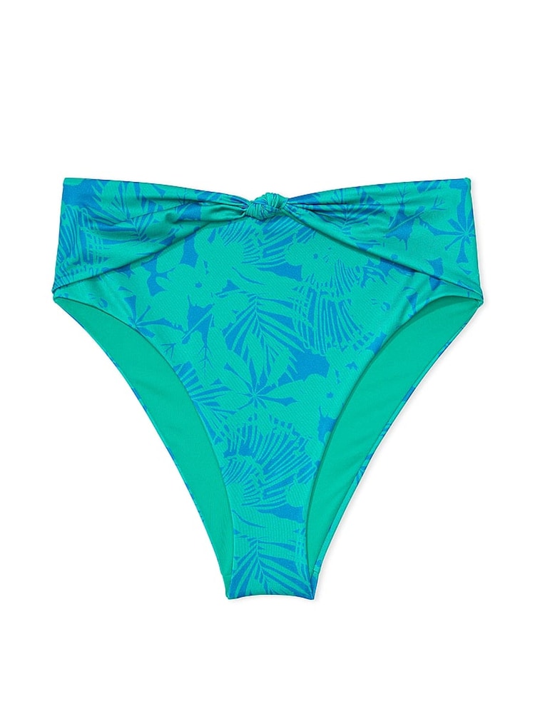 Victoria's Secret Blue Shells High Waisted Swim Bikini Bottom - Image 3 of 3