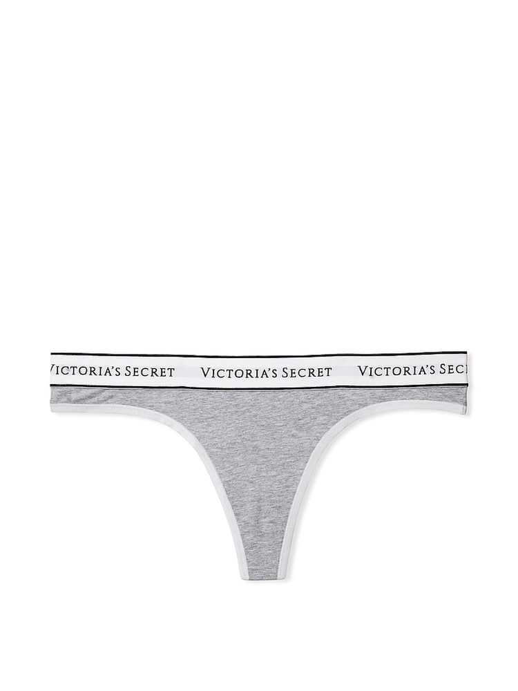 Victoria's Secret Grey Heather Thong Knickers - Image 3 of 3