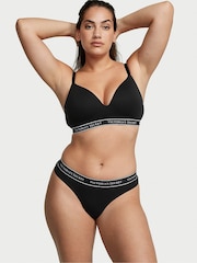 Victoria's Secret Pure Black Thong Knickers - Image 3 of 4