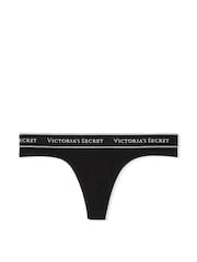 Victoria's Secret Pure Black Thong Knickers - Image 4 of 4