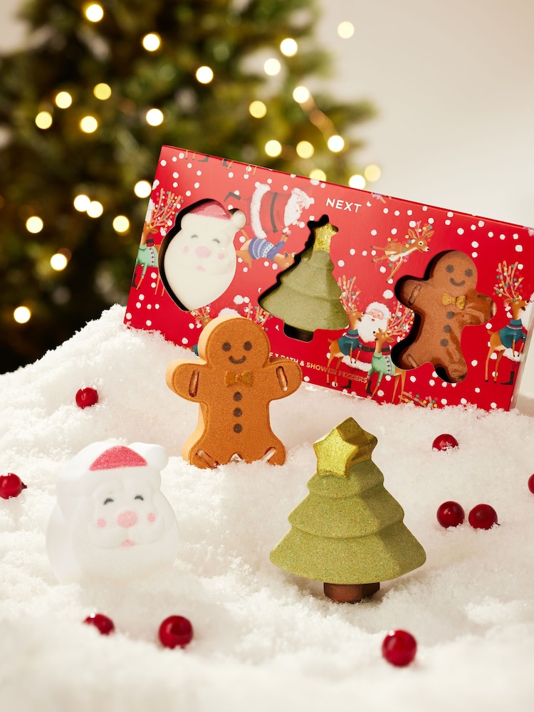 Set of 3 Christmas Novelty Bath & Shower Fizzers - Image 1 of 1 Set of 3 Christmas Novelty Bath & Shower Fizzers - Image 1 of 1