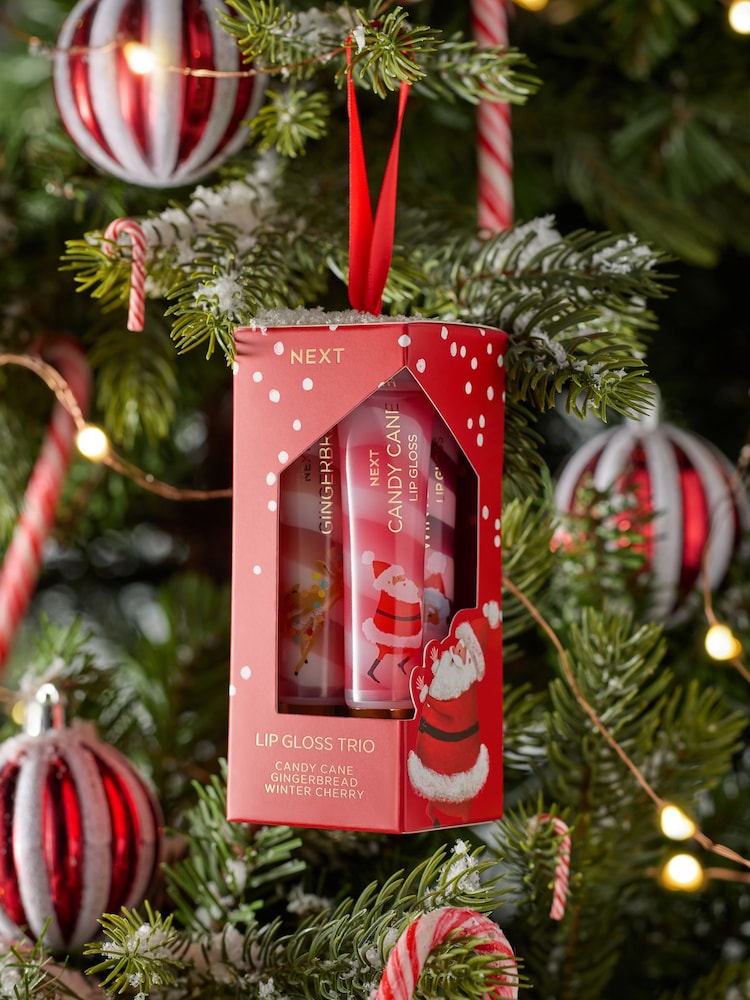 Set of 3 Christmas Scented Swirl Lip Glosses - Image 2 of 3