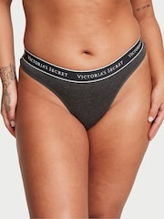 Victoria's Secret Charcoal Heather Grey Thong Knickers - Image 1 of 3