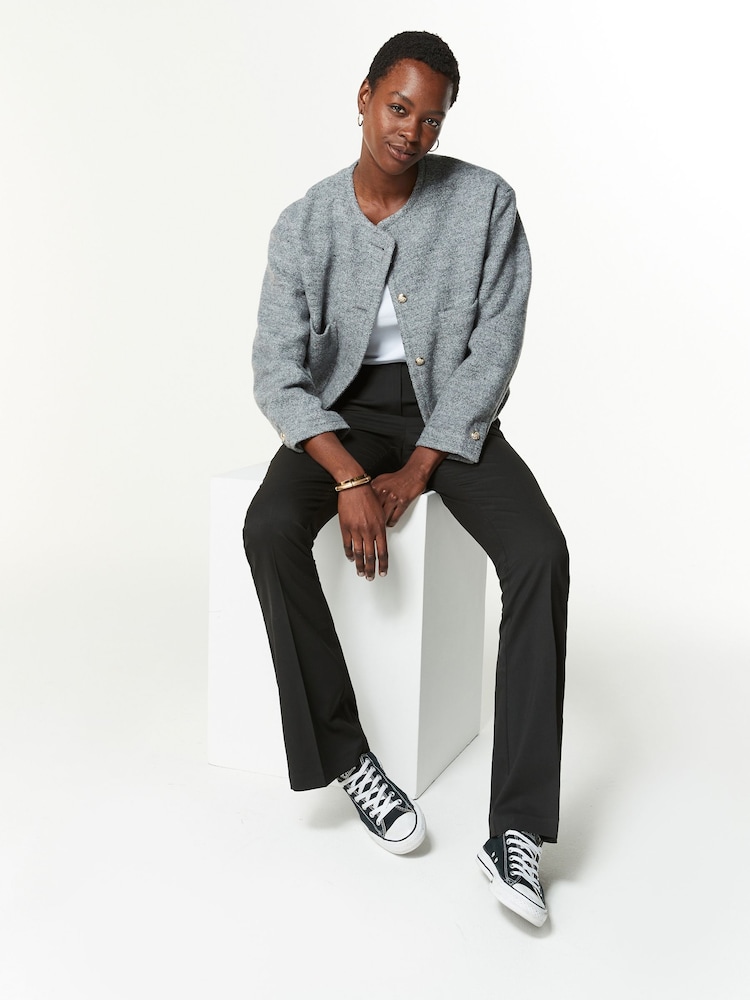 Svart - Skräddarsydda Bootcut-byxor - Bild 2 av 5