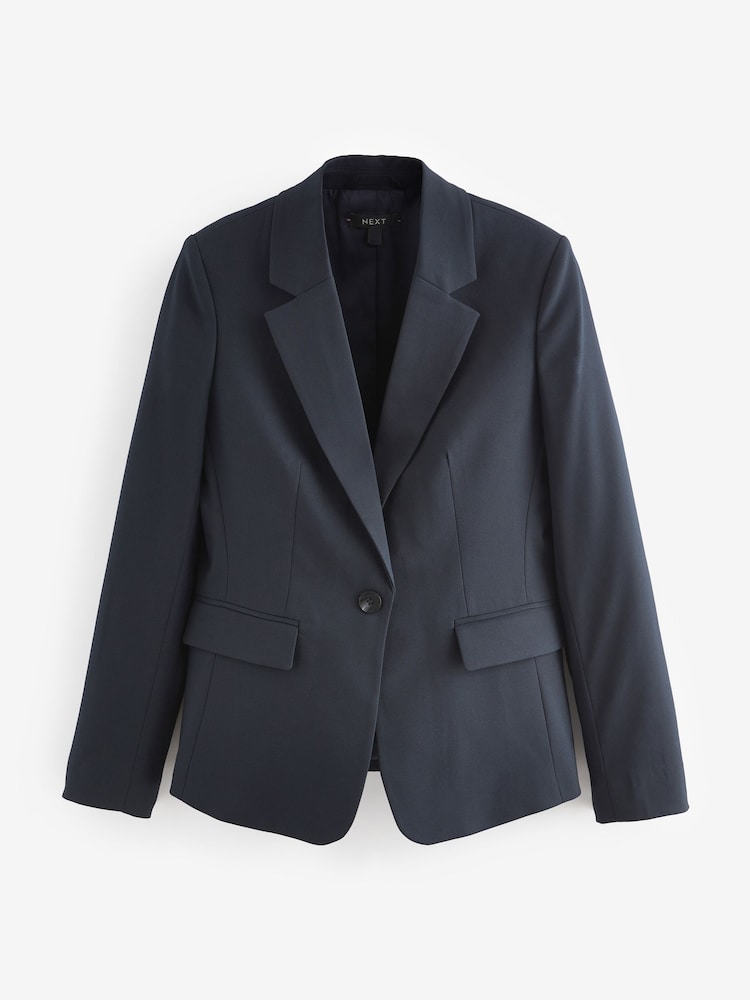 marine - Blazer habillé coupe droite - Image 5 of 6