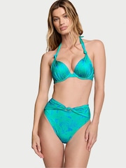 Victoria's Secret Blue Shells Halter Swim Bikini Top - Image 1 of 3