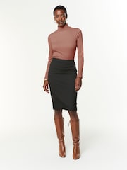 Black Tailored Pencil Skirt - Image 1 of 6