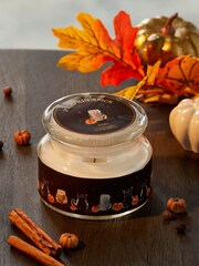 Black Pumpkin Spice Fragranced Jar Candle - Image 2 of 4