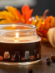 Black Pumpkin Spice Fragranced Jar Candle - Image 3 of 4
