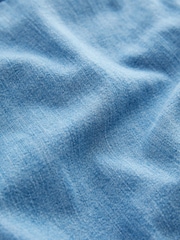 Mid Blue Denim 100% Cotton Shirt Dress - Image 5 of 5
