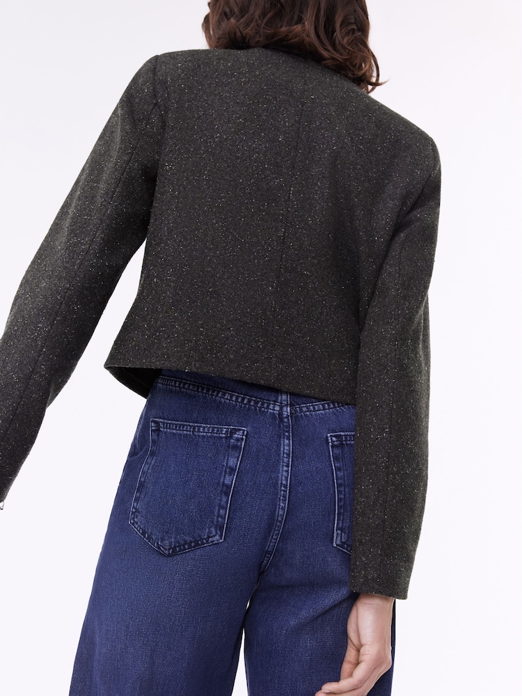 Baukjen Black Asher Recycled Wool Blend Jacket - Image 2 of 7