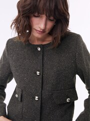 Baukjen Black Asher Recycled Wool Blend Jacket - Image 3 of 7