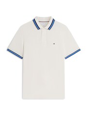 Tommy Hilfiger Cream Regular Fit Tipped Polo Shirt - Image 5 of 5